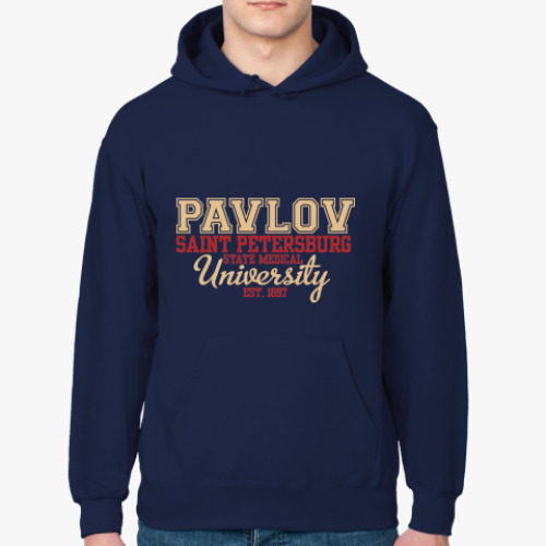 Толстовка худи с принтом Толстовка СПбГМУ