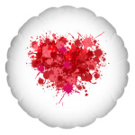 Сердце из брызг краски