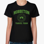 Классическая женская футболка Hobbiton Travel Team