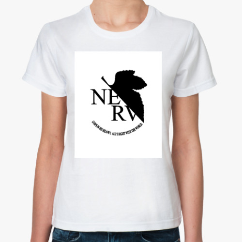 Классическая футболка с принтом  «Nerv»