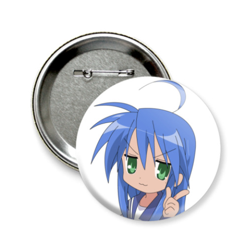 Значок 58мм с принтом Konata Izumi