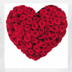 Сердце из роз