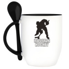 Кружка с ложкой Russian Hockey