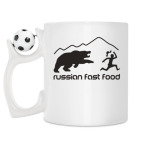 Кружка с футбольным мячиком