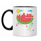 Кружка двухцветная