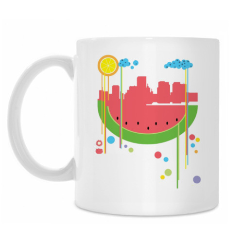 Кружка с принтом Арбузный City