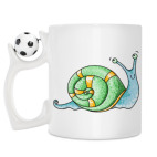 Кружка с футбольным мячиком