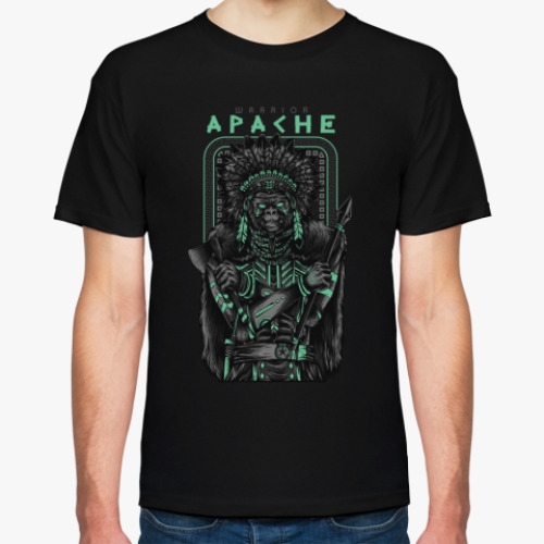 Футболка с принтом Apache Warrior