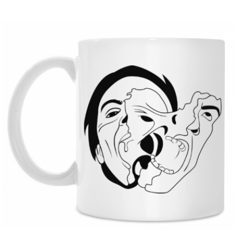 Кружка с принтом «Нечто» и мутация (без кожи)