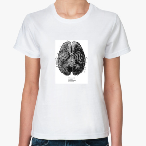 Классическая футболка с принтом What is mind? No matter.