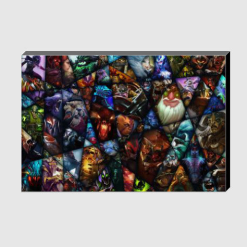 Холст с принтом dota 2, heroes