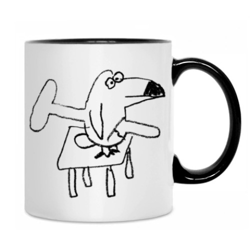 Кружка с принтом «Швабра»