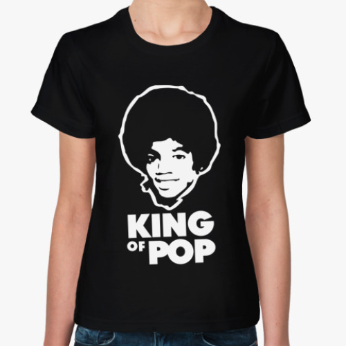Женская футболка с принтом майкл джексон