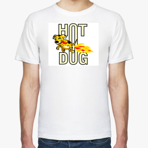 Футболка с принтом hotdog