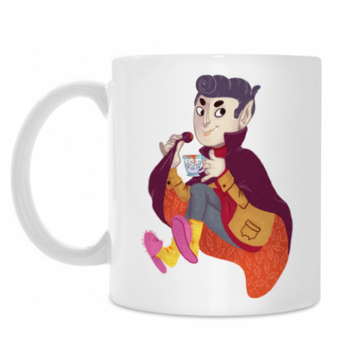 Кружка с принтом Вампир