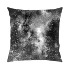 Подушка 35x35 см с цветной обратной стороной Космос