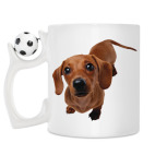 Кружка с футбольным мячиком