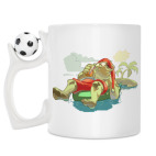Кружка с футбольным мячиком