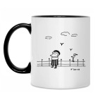 Кружка двухцветная