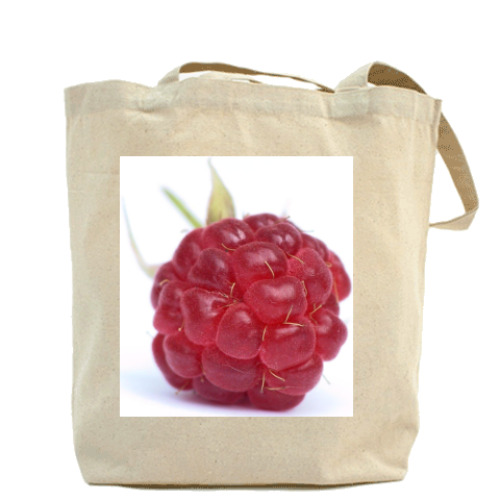 Сумка шоппер с принтом 'Малинка'