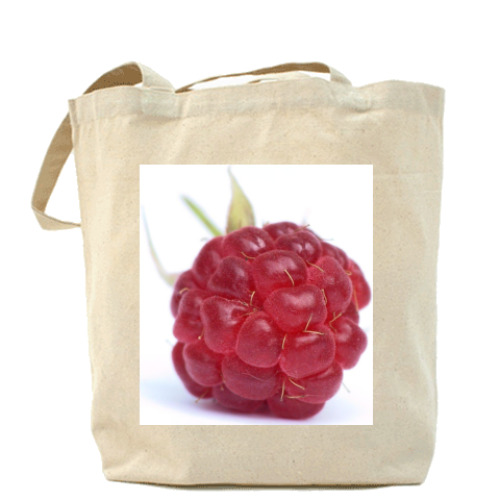 Сумка шоппер с принтом 'Малинка'