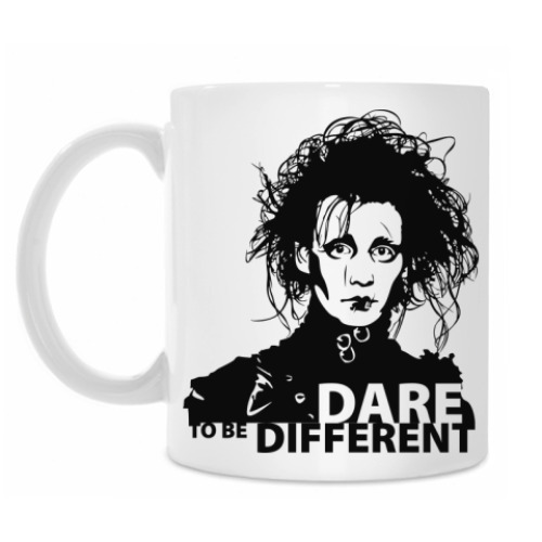 Кружка с принтом Эдвард Руки-ножницы