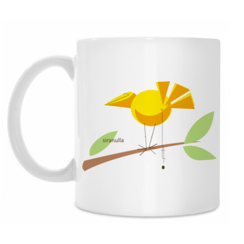 Кружка с принтом Птичка по имени Siranulla