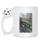 Кружка с футбольным мячиком