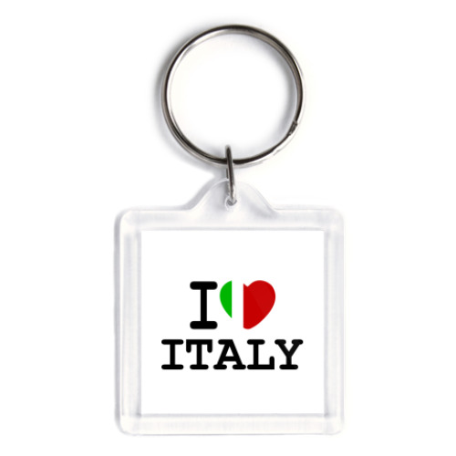 Брелок с принтом I Love Italy