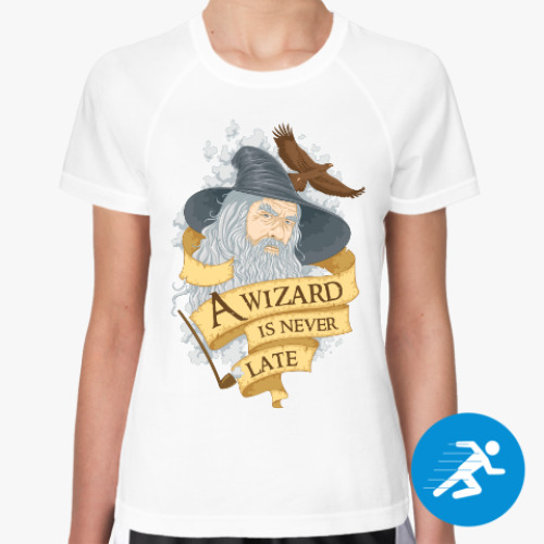 Женская спортивная футболка с принтом Гэндальф