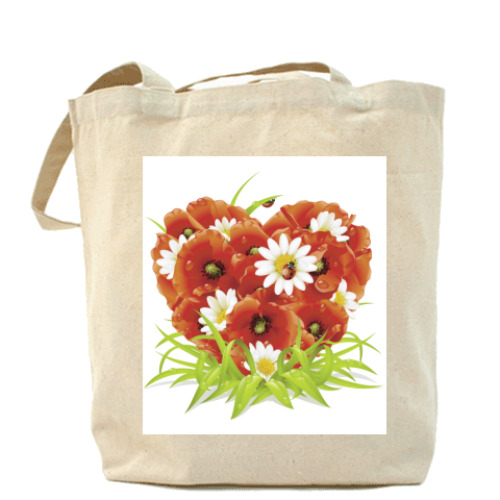 Сумка шоппер с принтом All you need is love!