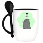 Кружка с ложкой