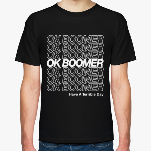 Футболка с принтом Ok Boomer Окей, бумер