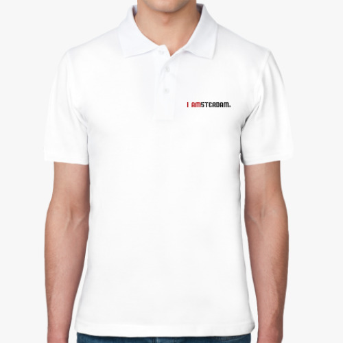 Рубашка поло с принтом i am