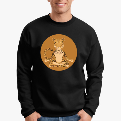 Свитшот с принтом  Animal Zen: J is for Jaguar
