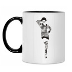 Кружка двухцветная