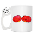 Кружка с футбольным мячиком