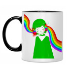 Кружка двухцветная