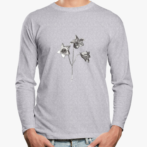 Лонгслив с принтом Колокольчик