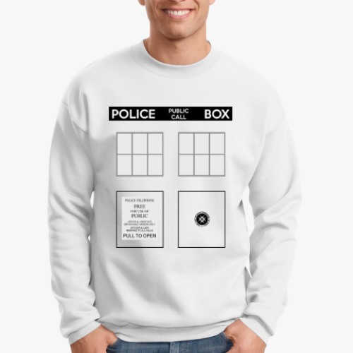 Свитшот с принтом TARDIS Doctor Who - ТАРДИС
