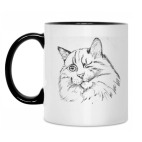 Кружка двухцветная