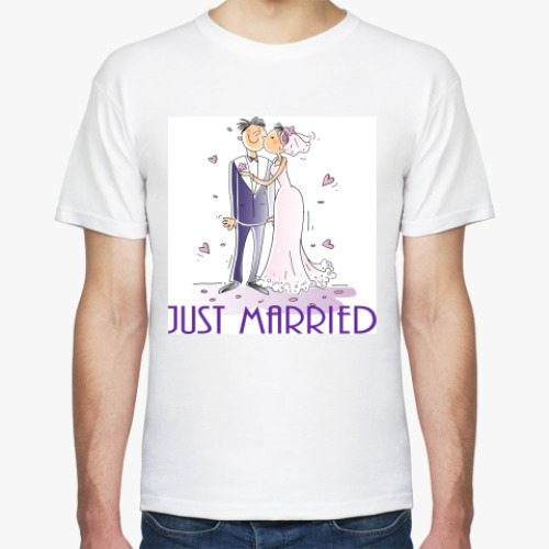 Футболка с принтом Just Married