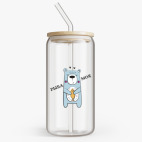 Банка с бамбуковой крышкой