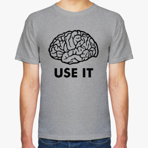 Футболка с принтом Мозг