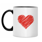 Кружка двухцветная