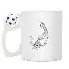 Кружка с футбольным мячиком