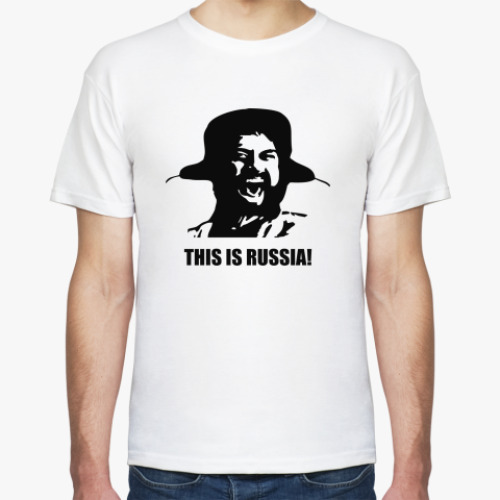 Футболка с принтом This is russia