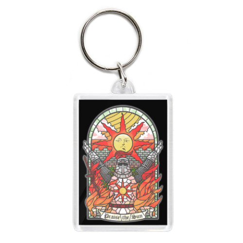 Брелок с принтом Dark Souls Praise the sun