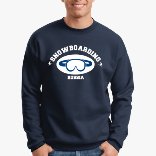 Свитшот с принтом Сноуборд Snowboarding