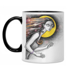 Двухцветная кружка Бегущая с волками